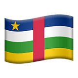 Centraal-Afrikaanse Republiek Apple Emoji