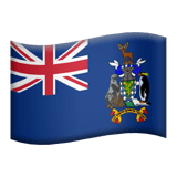 Zuid-Georgia en de Zuidelijke Sandwicheilanden Apple Emoji
