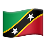Saint Kitts en Nevis Apple Emoji