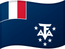 Vlag van de Franse zuidelijke en zuidpoolgebieden