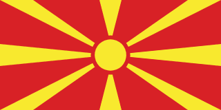 Vlag van Noord-Macedonië